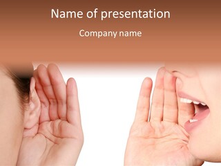 Two Women Only PowerPoint Template