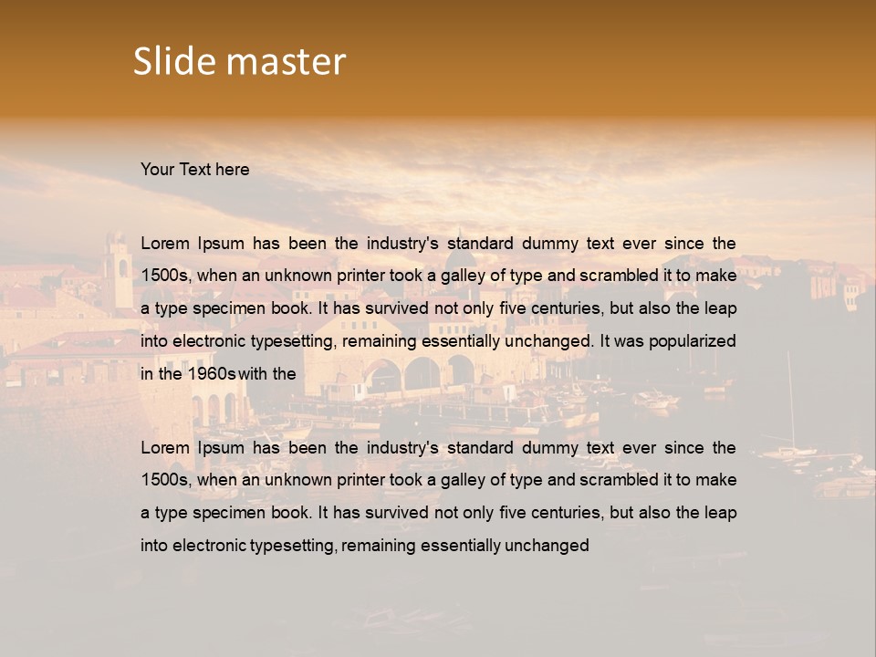 Boat Coastline Religion PowerPoint Template