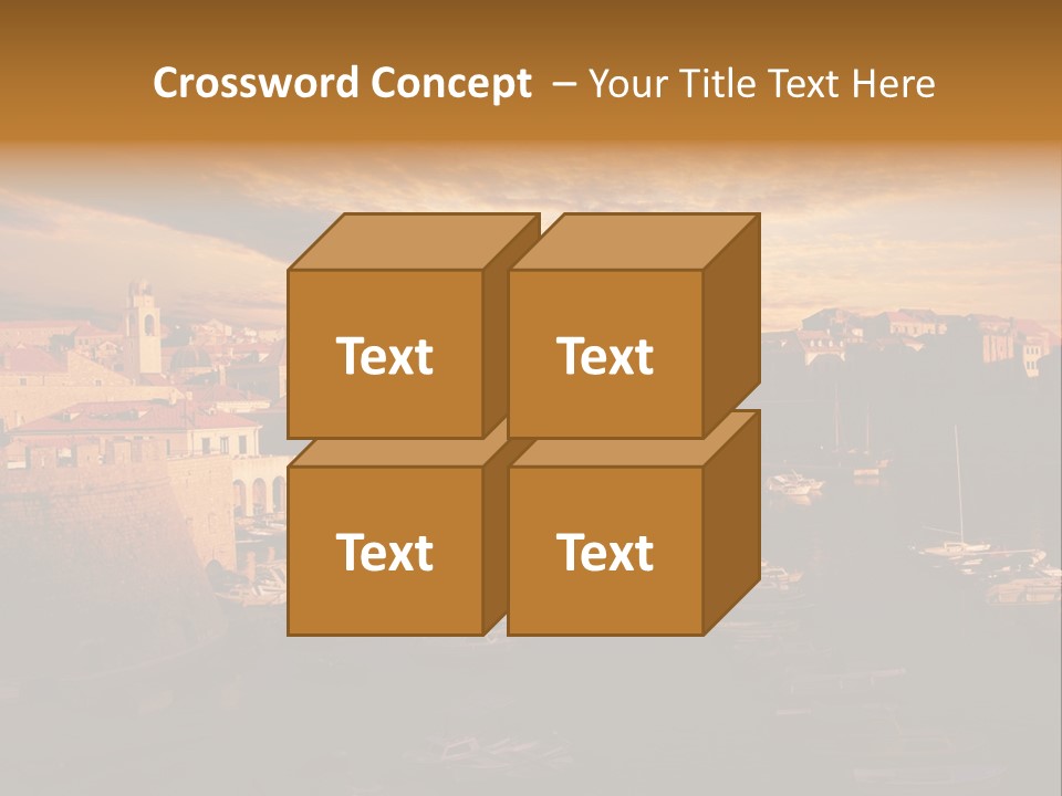 Boat Coastline Religion PowerPoint Template