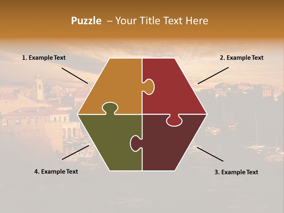 Boat Coastline Religion PowerPoint Template