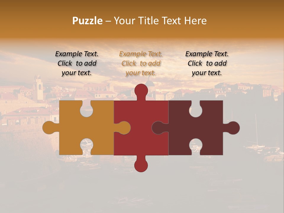 Boat Coastline Religion PowerPoint Template