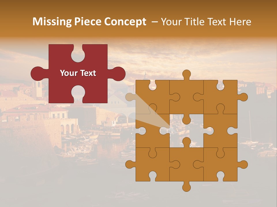 Boat Coastline Religion PowerPoint Template