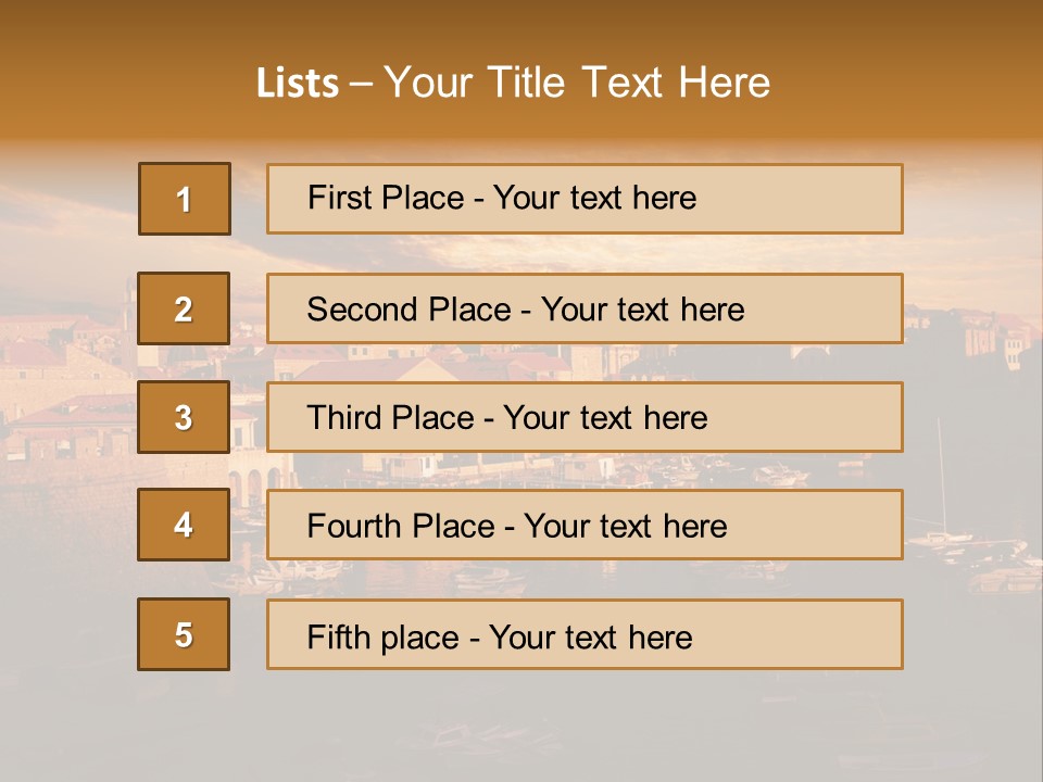 Boat Coastline Religion PowerPoint Template