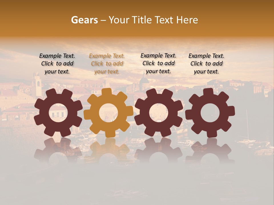 Boat Coastline Religion PowerPoint Template