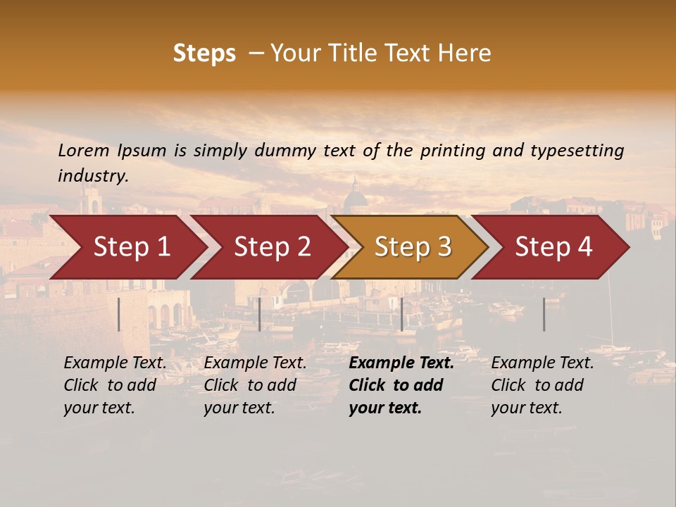 Boat Coastline Religion PowerPoint Template