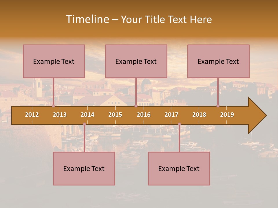 Boat Coastline Religion PowerPoint Template