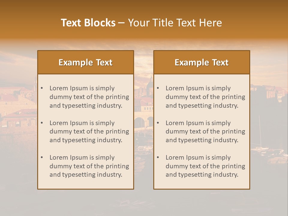 Boat Coastline Religion PowerPoint Template
