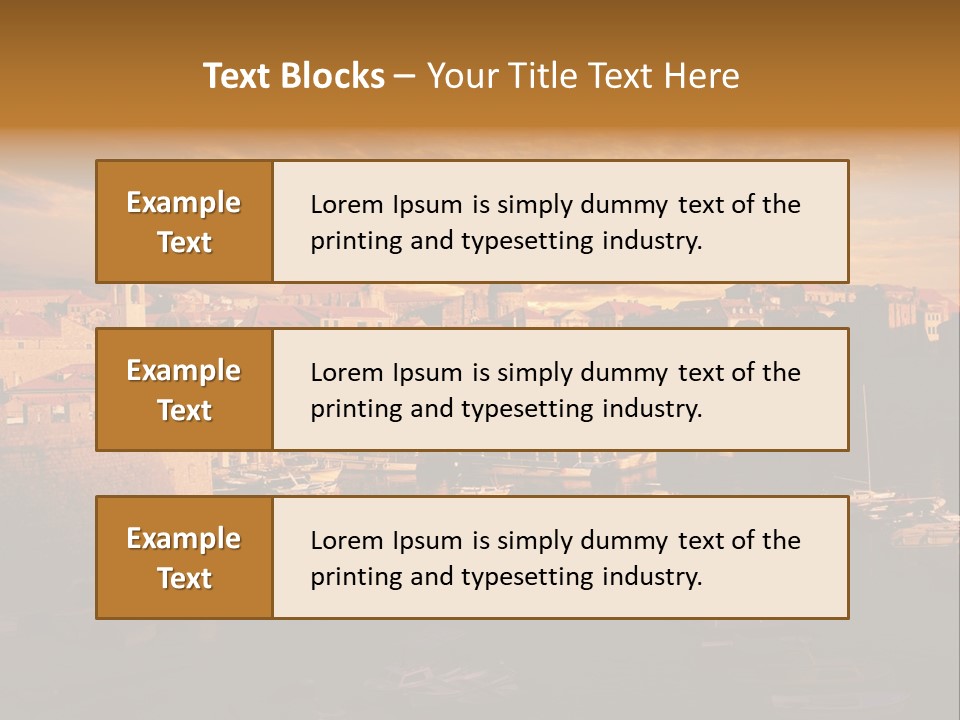 Boat Coastline Religion PowerPoint Template