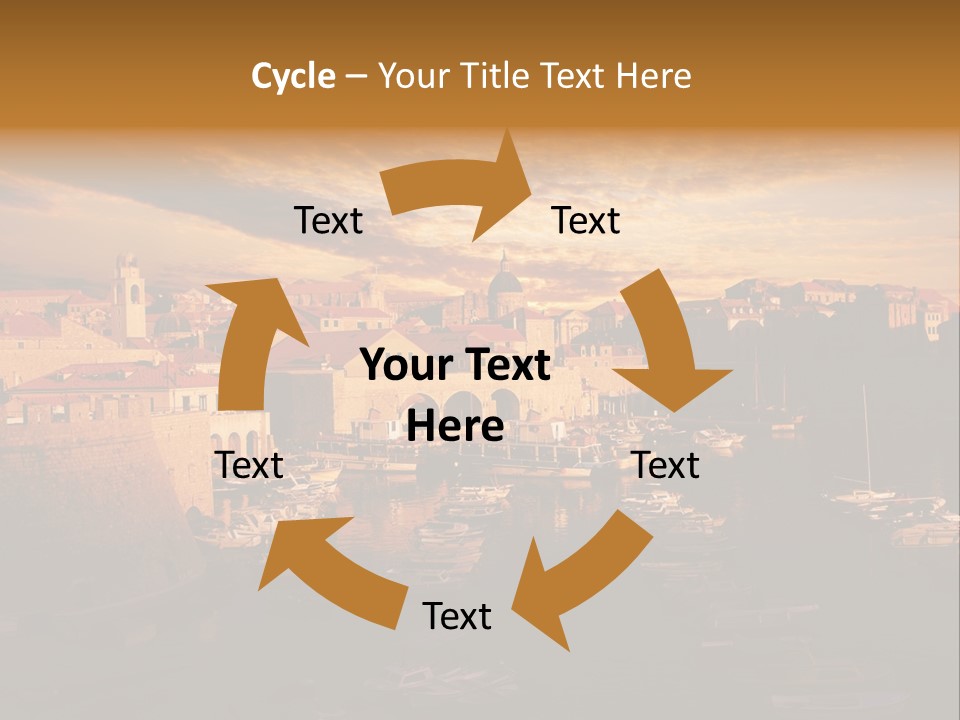 Boat Coastline Religion PowerPoint Template