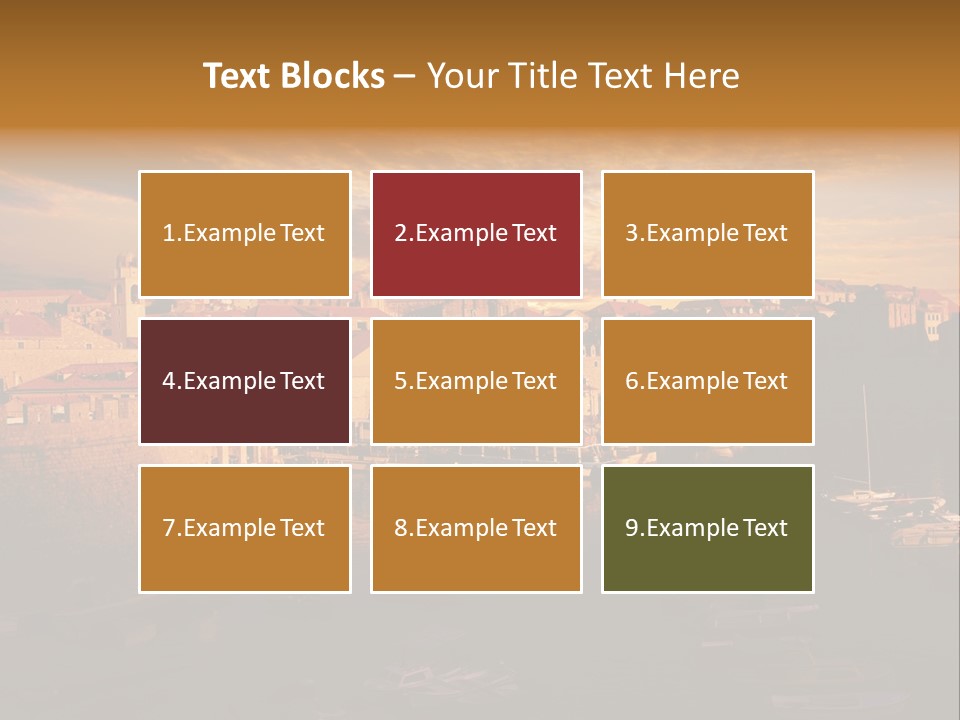 Boat Coastline Religion PowerPoint Template