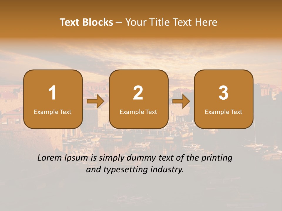 Boat Coastline Religion PowerPoint Template