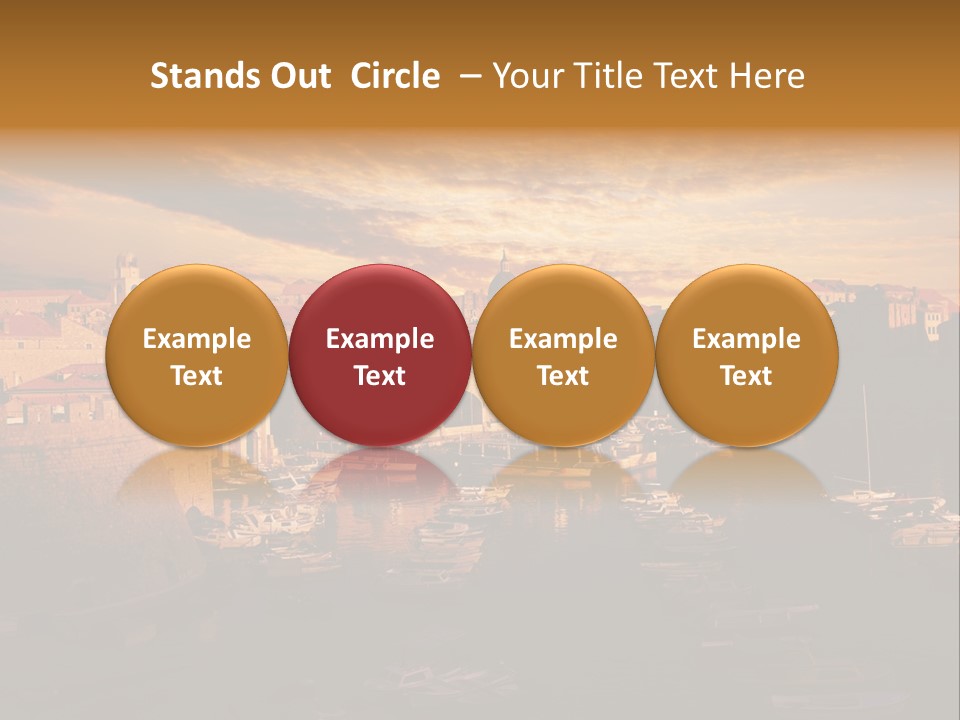 Boat Coastline Religion PowerPoint Template