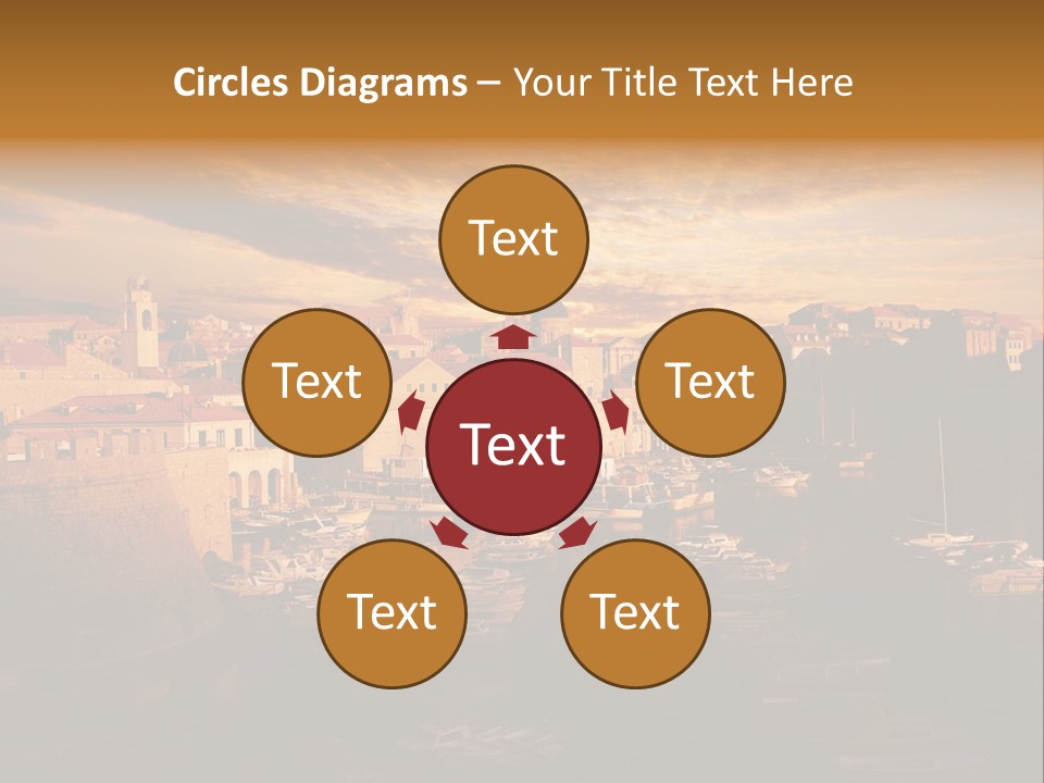 Boat Coastline Religion PowerPoint Template