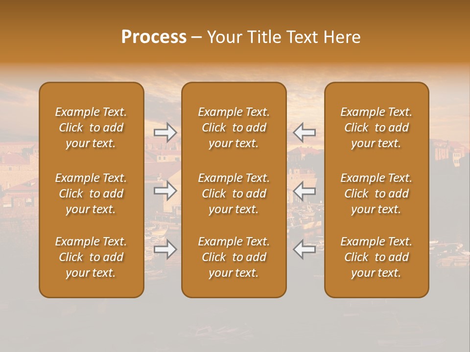 Boat Coastline Religion PowerPoint Template