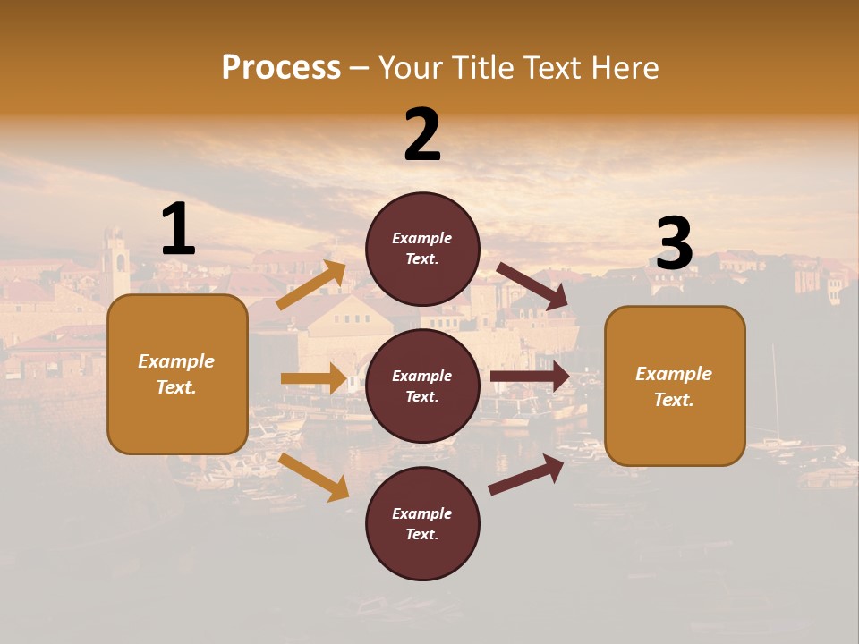 Boat Coastline Religion PowerPoint Template