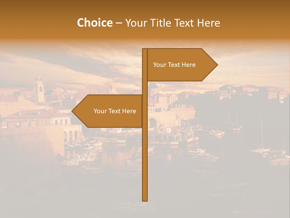 Boat Coastline Religion PowerPoint Template