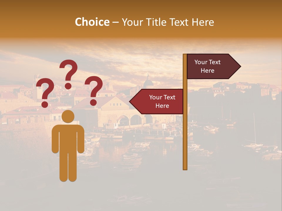 Boat Coastline Religion PowerPoint Template