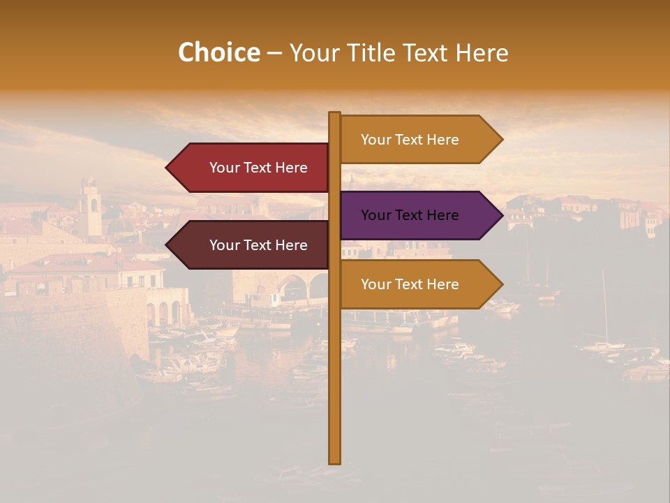 Boat Coastline Religion PowerPoint Template