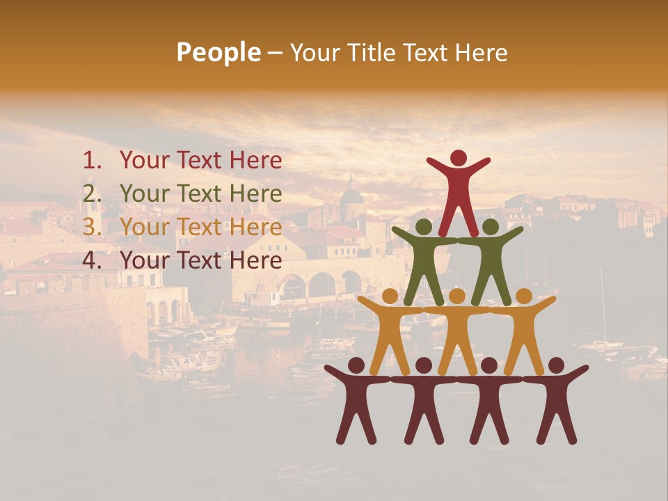 Boat Coastline Religion PowerPoint Template