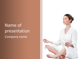 Lifestyles Yoga Clothes PowerPoint Template