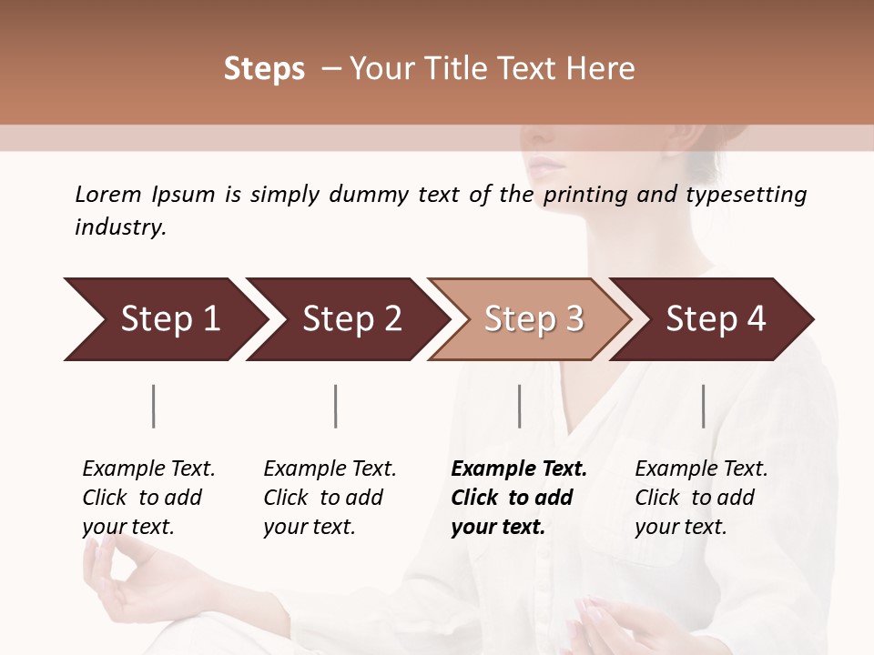 Lifestyles Yoga Clothes PowerPoint Template