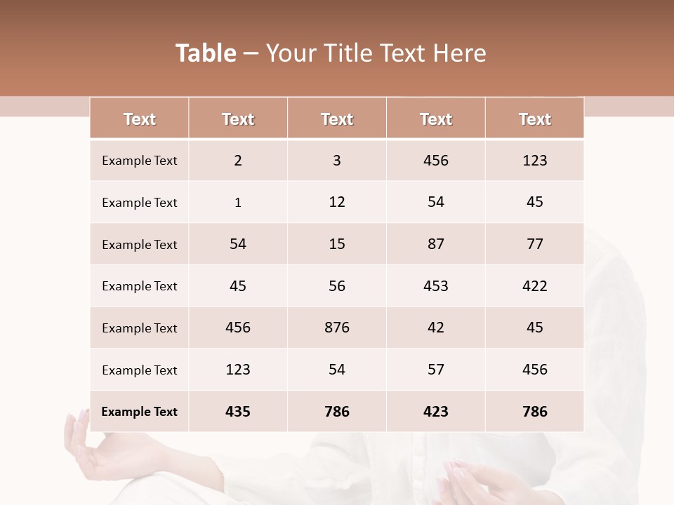 Lifestyles Yoga Clothes PowerPoint Template