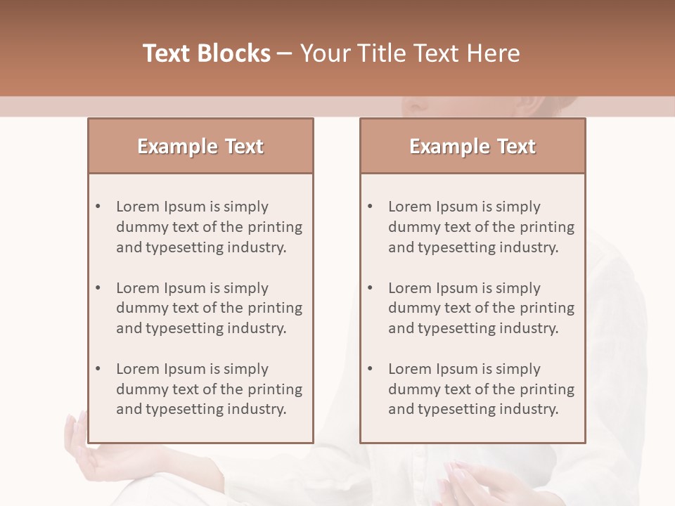 Lifestyles Yoga Clothes PowerPoint Template