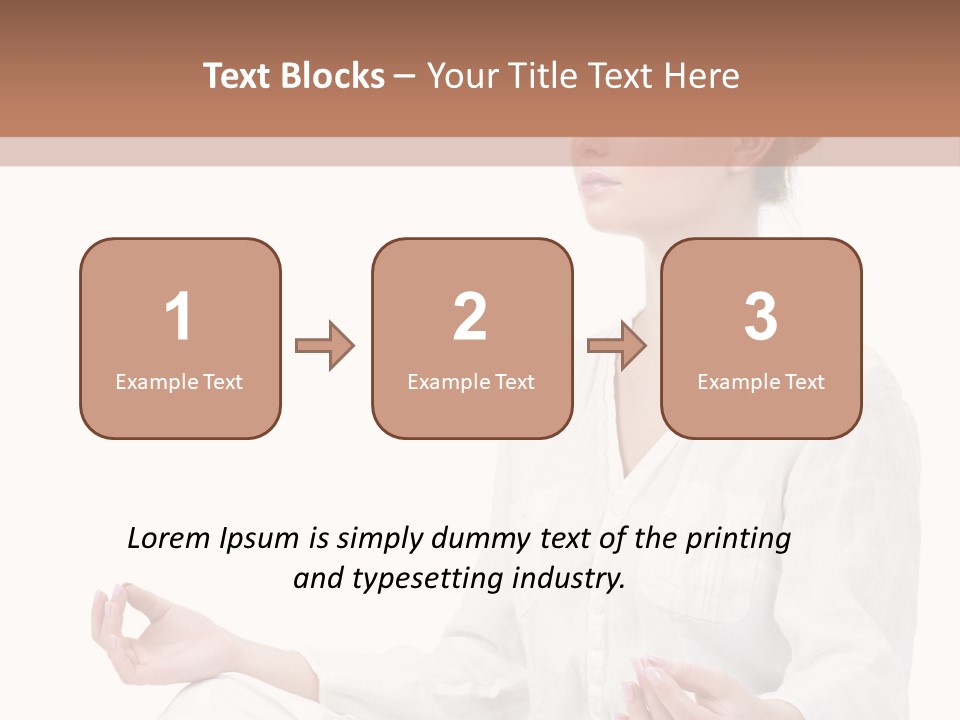 Lifestyles Yoga Clothes PowerPoint Template