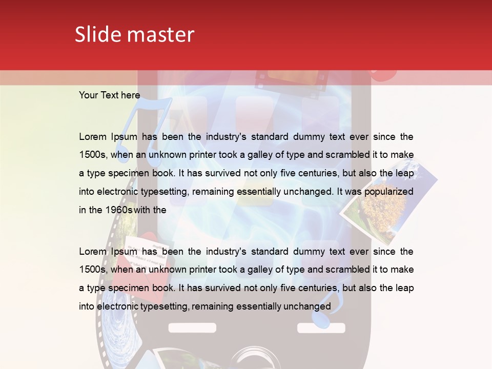 Computer Player Slide PowerPoint Template