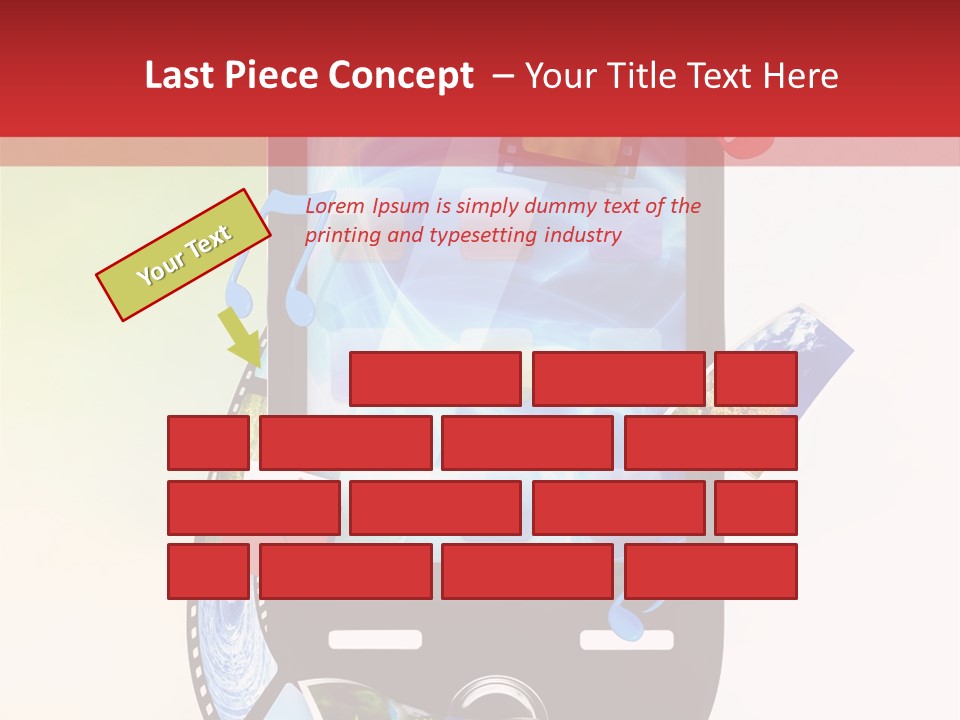 Computer Player Slide PowerPoint Template