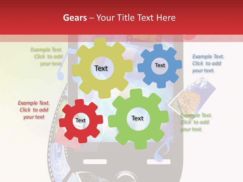 Computer Player Slide PowerPoint Template