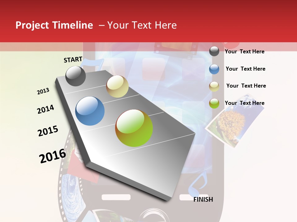 Computer Player Slide PowerPoint Template