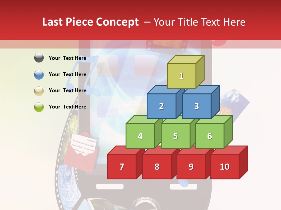 Computer Player Slide PowerPoint Template