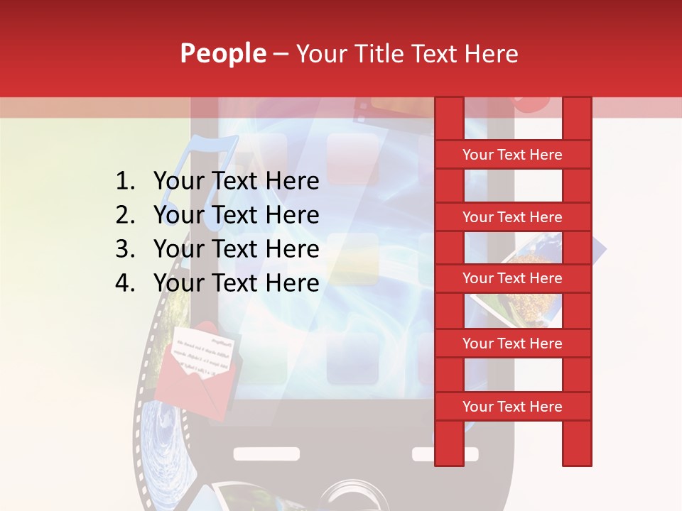Computer Player Slide PowerPoint Template