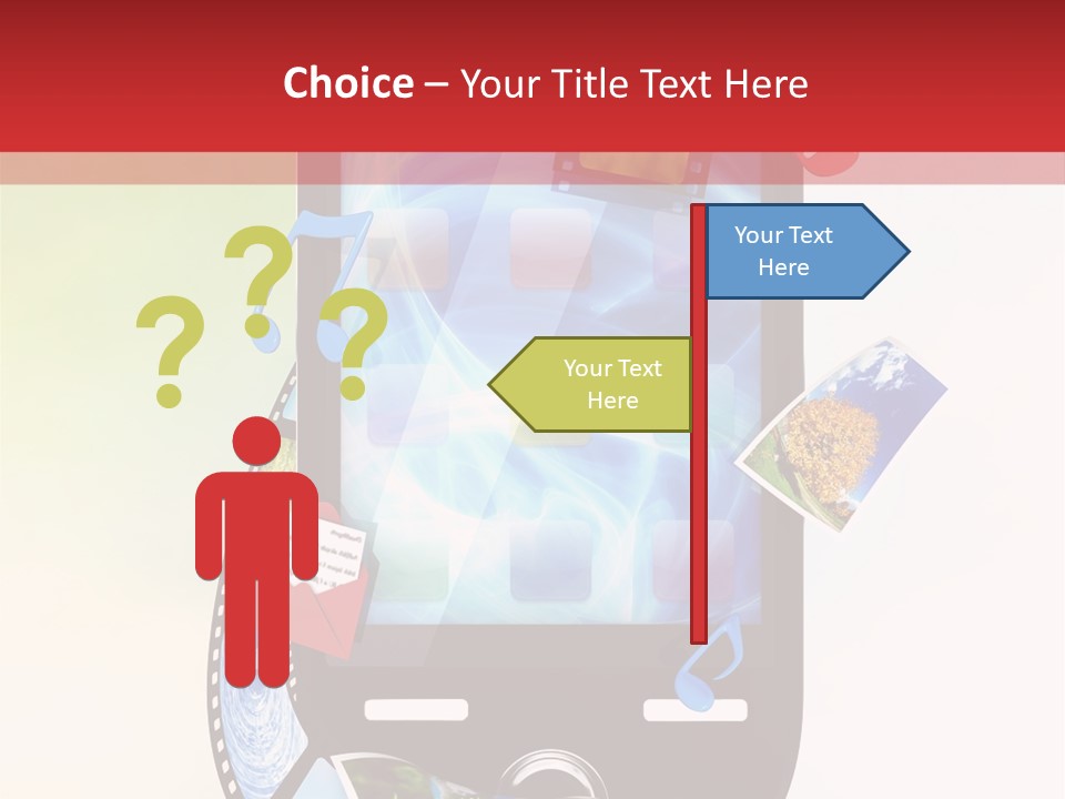 Computer Player Slide PowerPoint Template