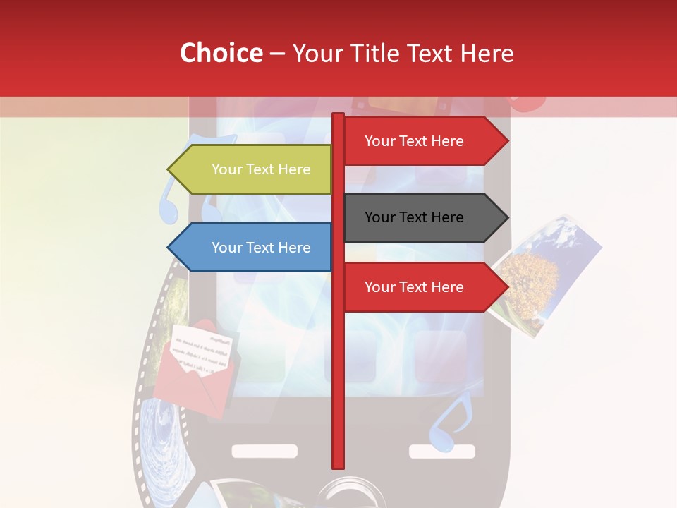 Computer Player Slide PowerPoint Template