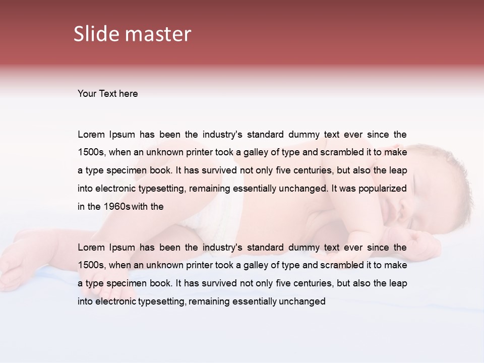 Sleep Skin Infant PowerPoint Template