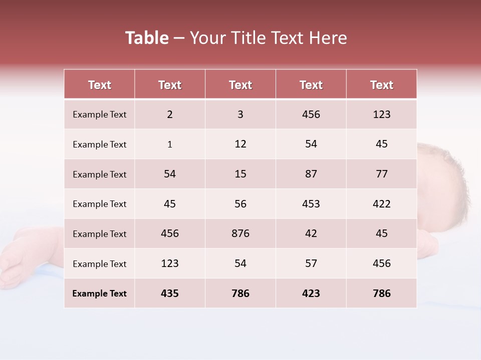 Sleep Skin Infant PowerPoint Template