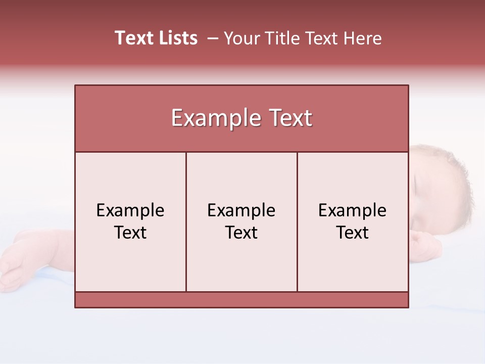 Sleep Skin Infant PowerPoint Template
