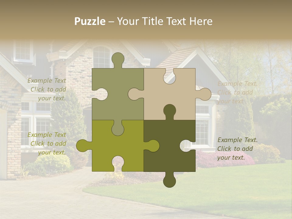 White Suburban Luxury PowerPoint Template