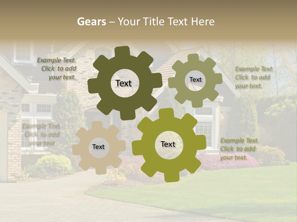 White Suburban Luxury PowerPoint Template