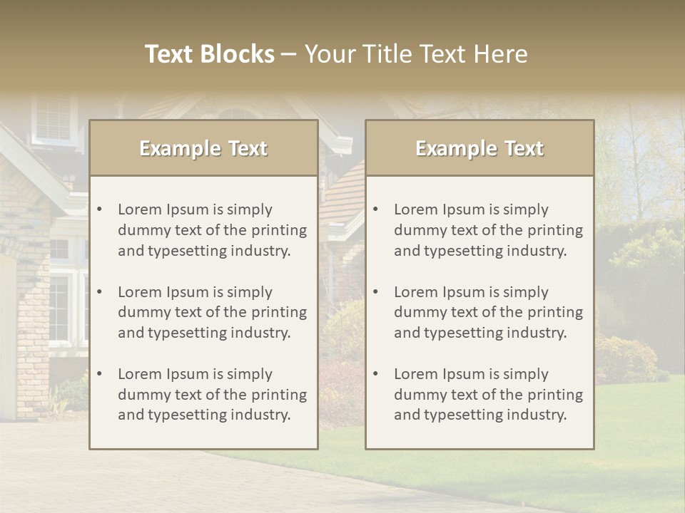 White Suburban Luxury PowerPoint Template