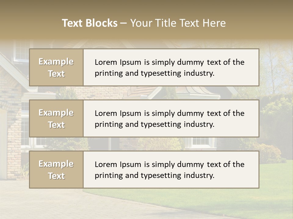 White Suburban Luxury PowerPoint Template