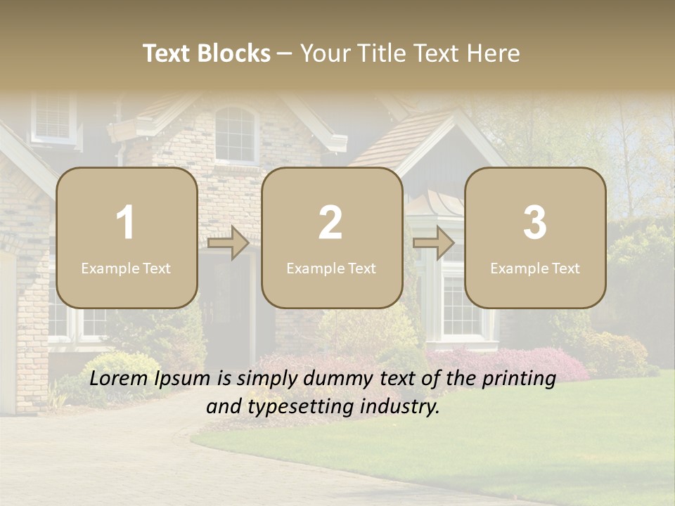 White Suburban Luxury PowerPoint Template