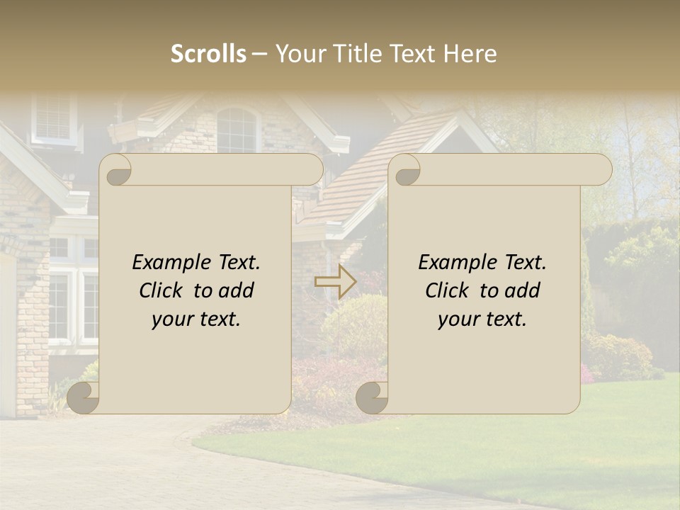 White Suburban Luxury PowerPoint Template