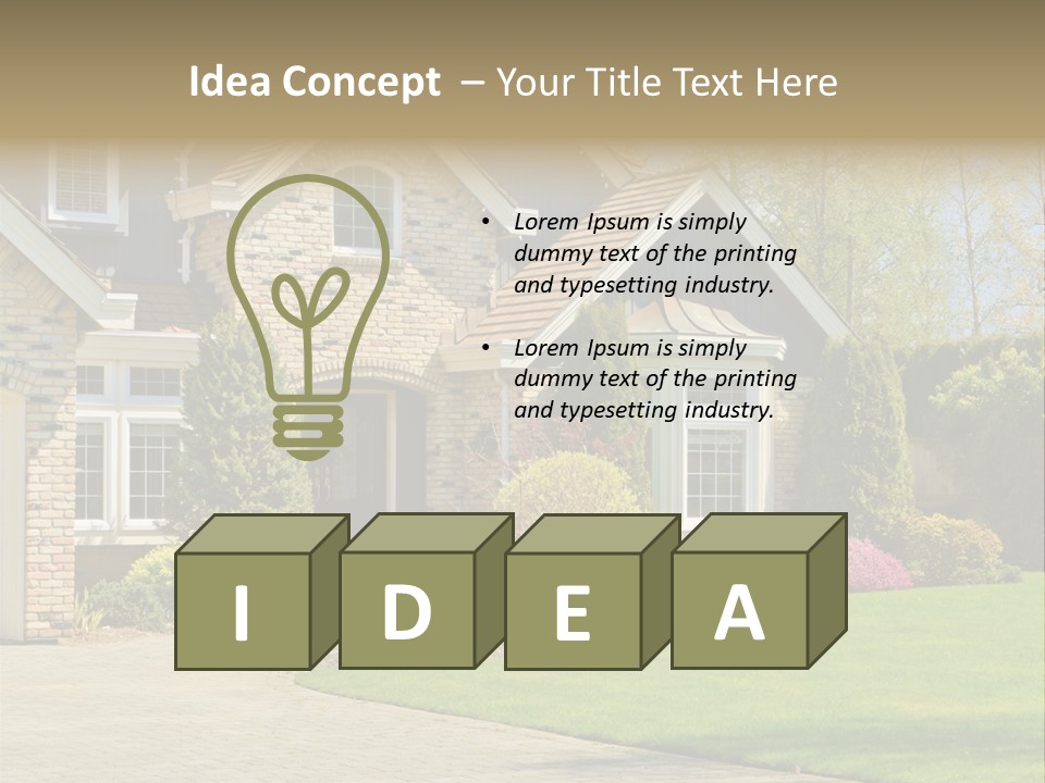 White Suburban Luxury PowerPoint Template