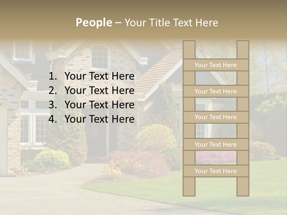 White Suburban Luxury PowerPoint Template