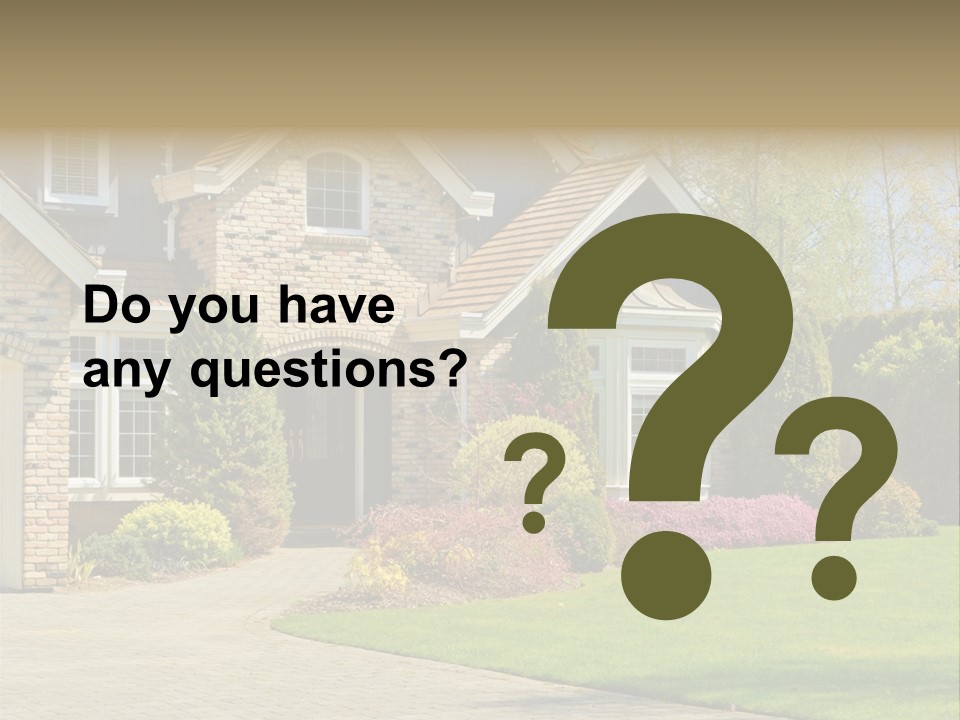 White Suburban Luxury PowerPoint Template