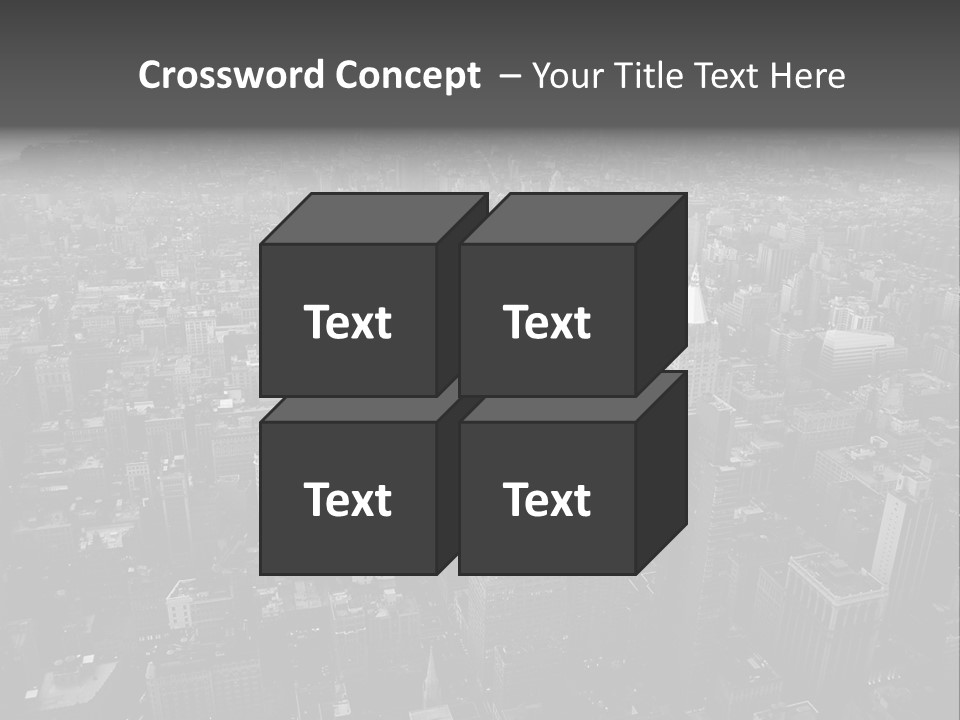 Sunset Skyscraper View PowerPoint Template