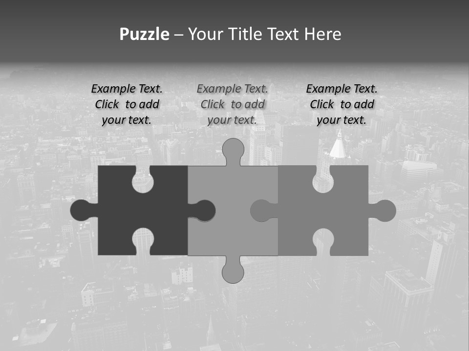 Sunset Skyscraper View PowerPoint Template